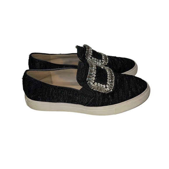 Karl Lagerfeld Paris Ermine2 Black Textile Woman Shoes Size 7 - Picture 6 of 9